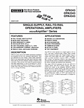 DataSheet OPA4343 pdf